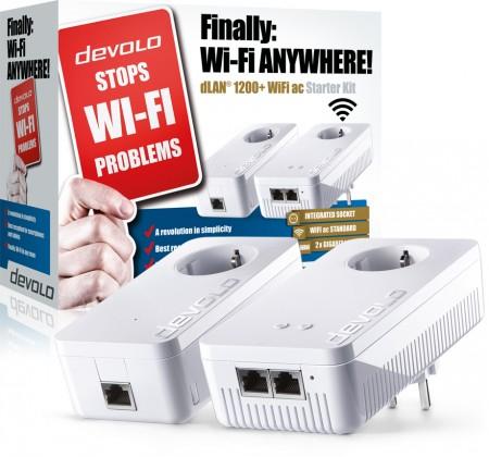 Productafbeelding Devolo dLAN 1200+ WiFi ac Starter Kit (1200 Mbit/s)