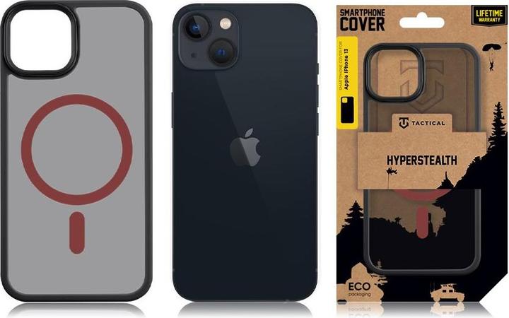 Produktbild Tactical MagForce Hyperstealth 2.0 Cover for iPhone 13 Black/Red (Apple iPhone 13)