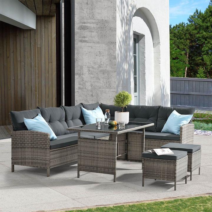 Produktbild Juskys Polyrattan Lounge