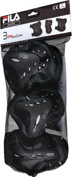 Actual product image FILA FS Ochr FP MEN GEARS blk/silv L (L, Knee pad, Pair)