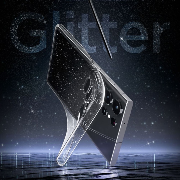 Immagine prodotto Spigen Custodia a cristalli liquidi per S918B Samsung Galaxy S23 Ultra - glitter cristallo (Samsung Galaxy S23 Ultra)