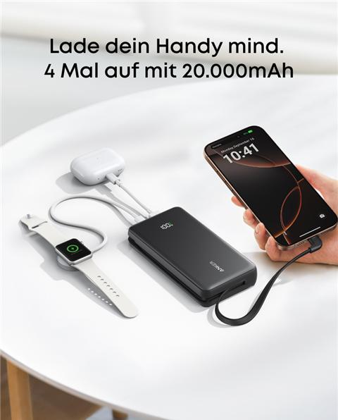 Actual product image Anker Power Bank (20K, 22.5W, Built-In U (20000 mAh, 22.50 W, 74 Wh)