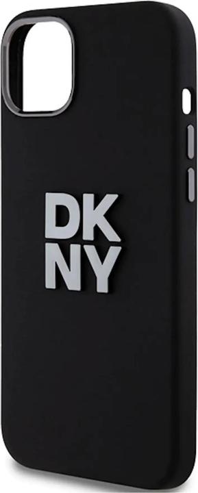 Actual product image DKNY DKHCP15SSMCBSK iPhone 15 / 14 / 13 6.1" czarny/black hardcase Liquid Silicone Metal Logo (Apple iPhone 15)