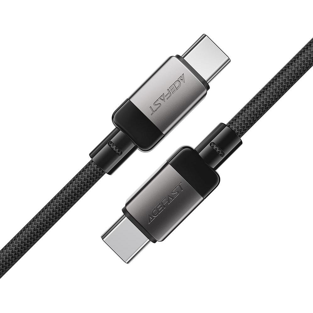 Acefast - Data Cable (C9-03) - Type-C to Type-C, Fast Charging, 60W, 1.2m - Black (1.20 m, 60 W), Cavo USB