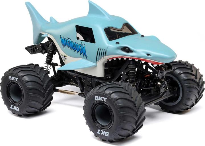 Losi M.TRUCK MEGALODON RTR 4WD 1:18 EP Mini LMT Megalodon 2S Brushed - BLUE (Battery & Charger Included) (RTR Ready-to-Run)