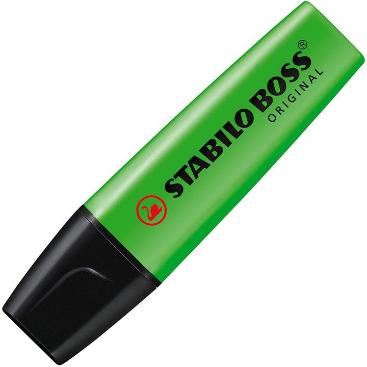 Image du produit STABILO Surligneurs - BOSS ORIGINAL - Pack de 2 - jaune, vert (Jaune, Vert, 5 mm, 2 x)