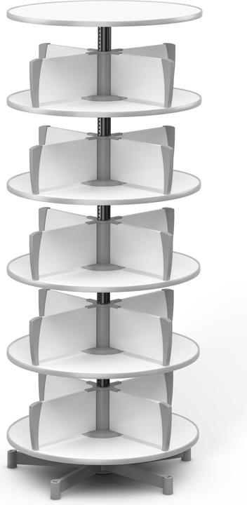 Produktbild Moll Ordnerdrehsäule Multifile 5 Etagen 120 Ordner weiss