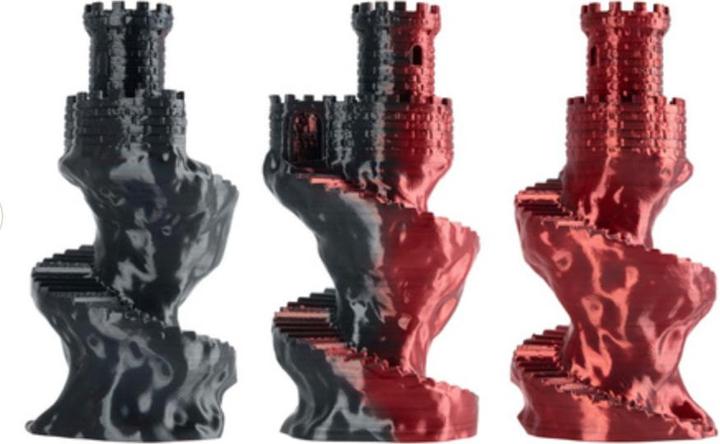 Immagine prodotto Filament · PLA Magic SILK · NIGHTFIRE · 1.75mm · 1kg (PLA, 1.75 mm, 1000 g, Multicolore)