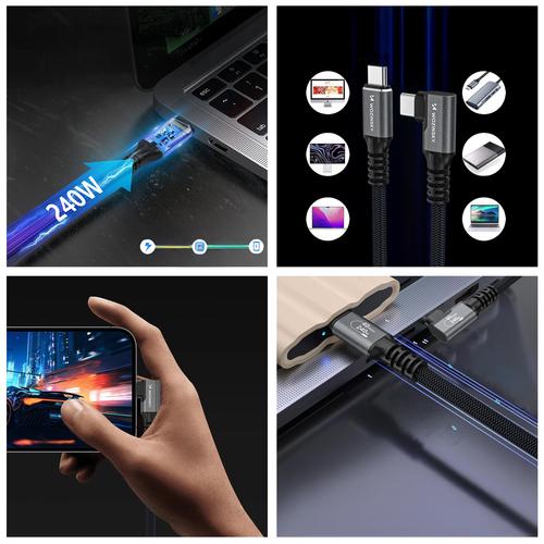 Actual product image Wozinsky USB C — USB C (2 m, USB 4.0, 240 W)