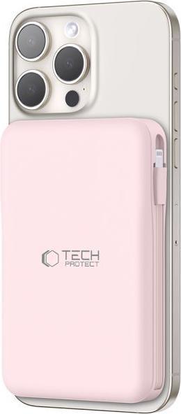 Actual product image Tech-Protect Powerbank PB31 LifeMag MagSafe 10000 mAh - rosa (10000 mAh, 15 W)