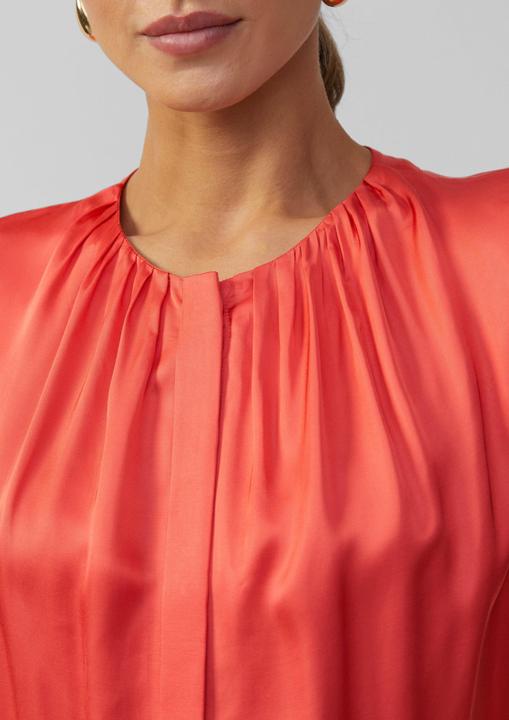 Produktbild S.Oliver Bluse Satinbluse aus Viskose mit verdeckter Knopfleiste (40)