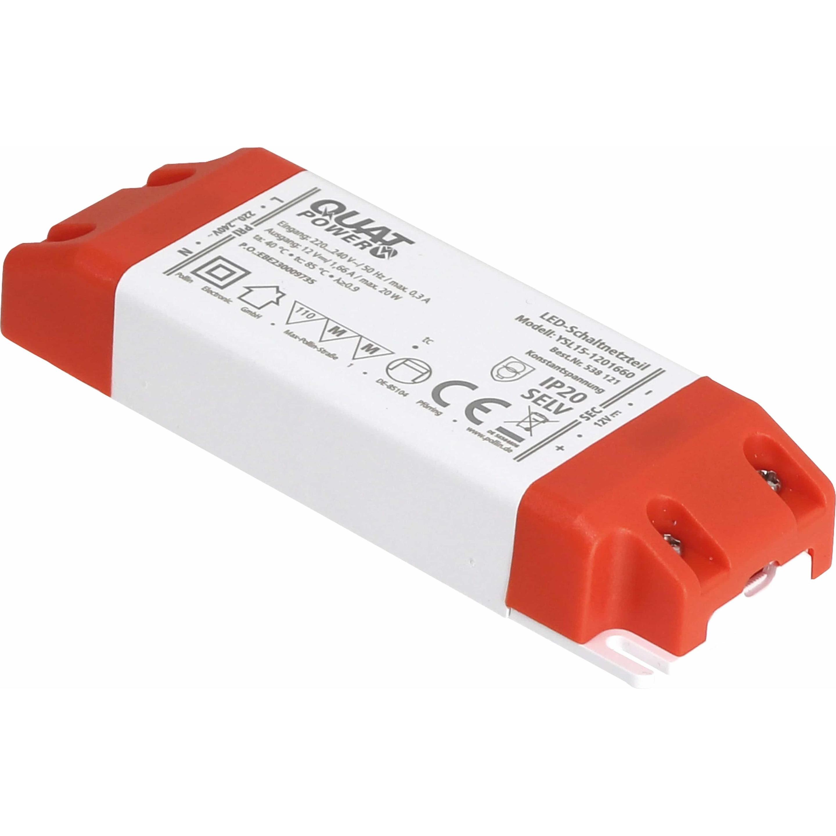Thumbnail - QuatPower, Zubehör Beleuchtung, LED-Schaltnetzteil YSL15-1201660, 12 V, 20 W