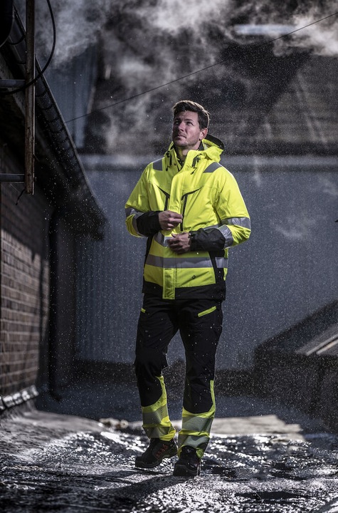 Actual product image Projob Wind and waterproof parka 3-in-1 EN ISO 20471 class 3/2 (L)
