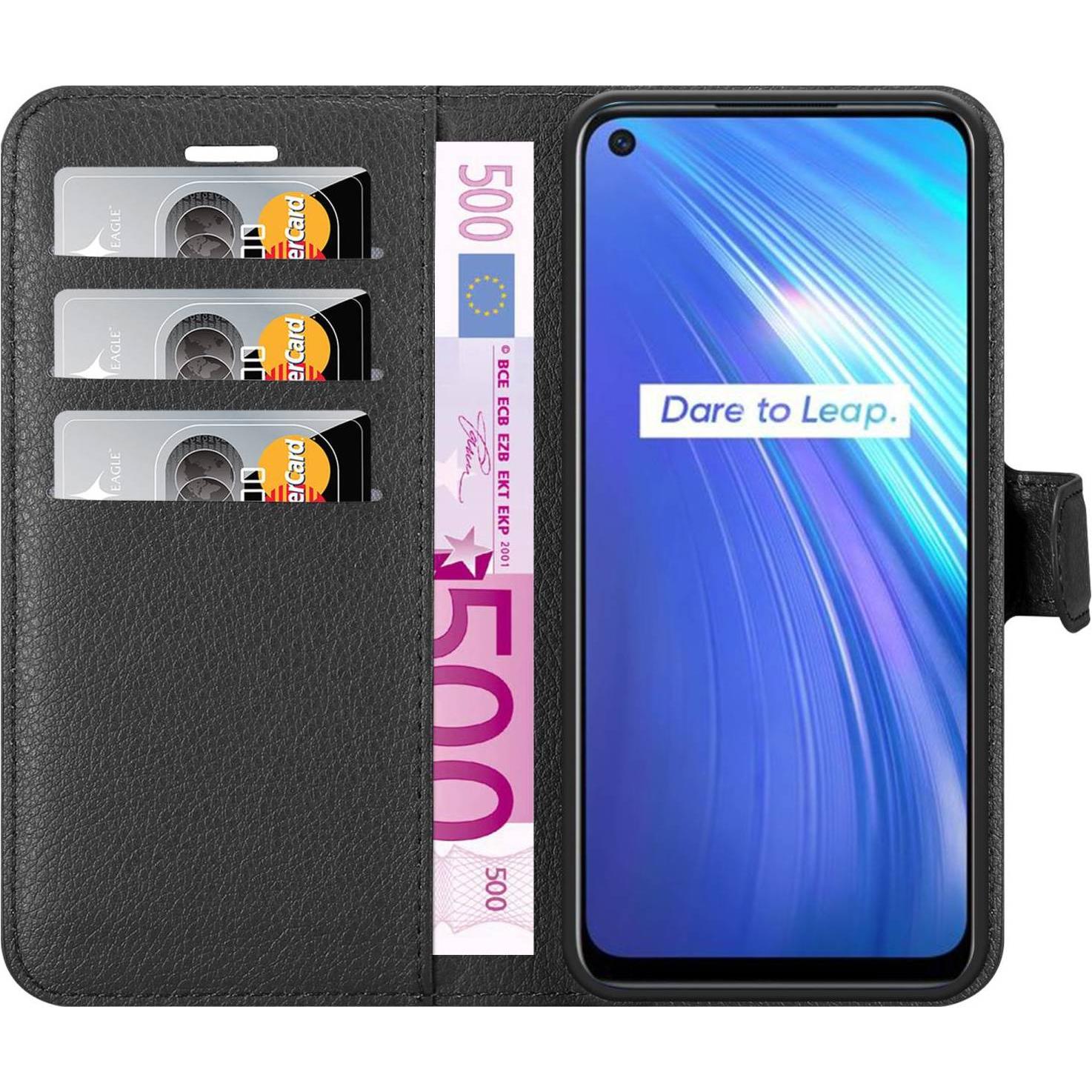 Thumbnail - Cadorabo Book Stand (Realme 6, Realme 6s), Smartphone Hülle, Schwarz
