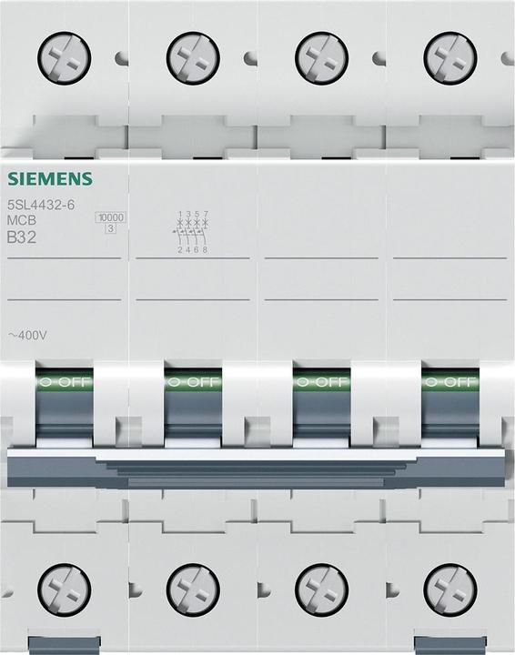 Immagine prodotto Siemens Interruttore UC B 32A 4p 400V 5SL4432-6
