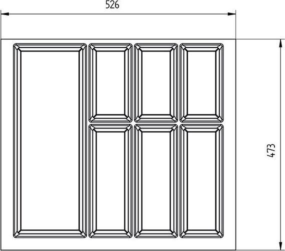Image du produit Agoform Plateau à couverts CLASSICO pour BLUM LEGRABOX pure M