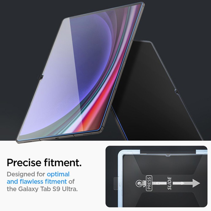 Immagine prodotto Spigen Glas.TR Sam Tab S9 Ultra 14.6" X910/X916B "EZ FIT" szkło hartowane AGL06998 (1 Pezzo/i, Galaxy Tab S9 Ultra)