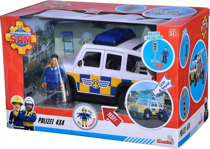 Produktbild Simba FS Sam Polizeiauto 4x4 mit Figur