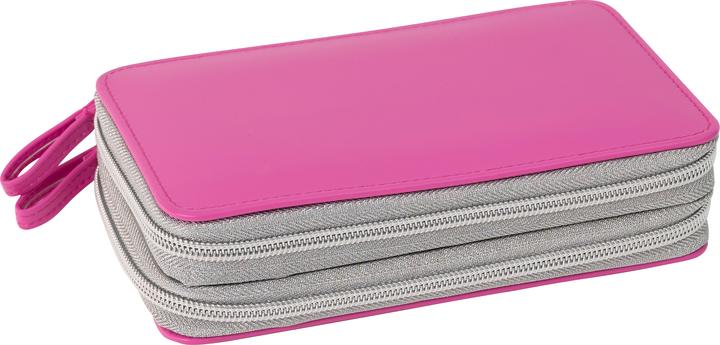 Actual product image Magni EBERHARD FABER Pupil's case double decker leather filled pink 24 pieces