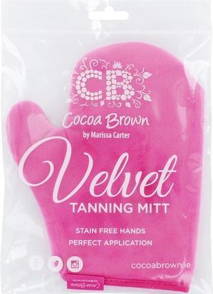 Cocoa Brown Samt-Gerbstoffhandschuh