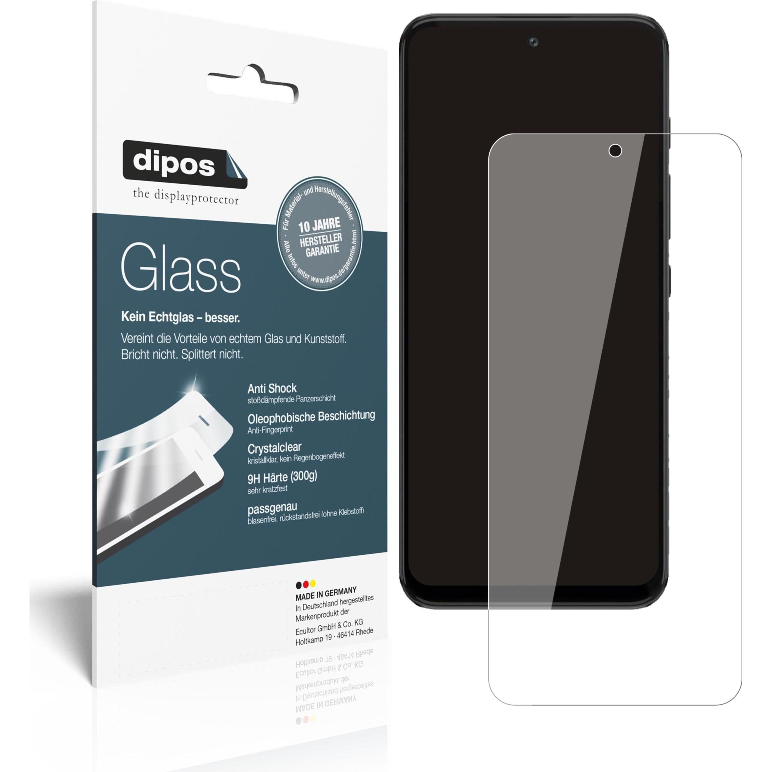 Dipos Displayschutz Anti-Shock (2 Stück, Motorola Moto G71), Smartphone Schutzfolie, Transparent