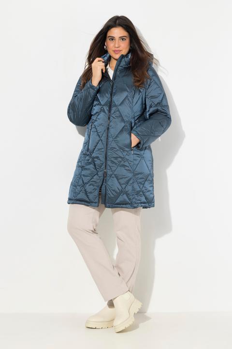 Produktbild Ulla Popken HYPRAR Steppjacke, Kapuze, 2-Wege-Zipper, Zipptaschen (42, 44)