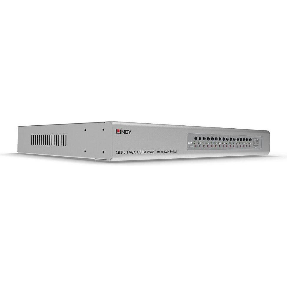 Lindy KVM Switch, KVM Switch, Silber