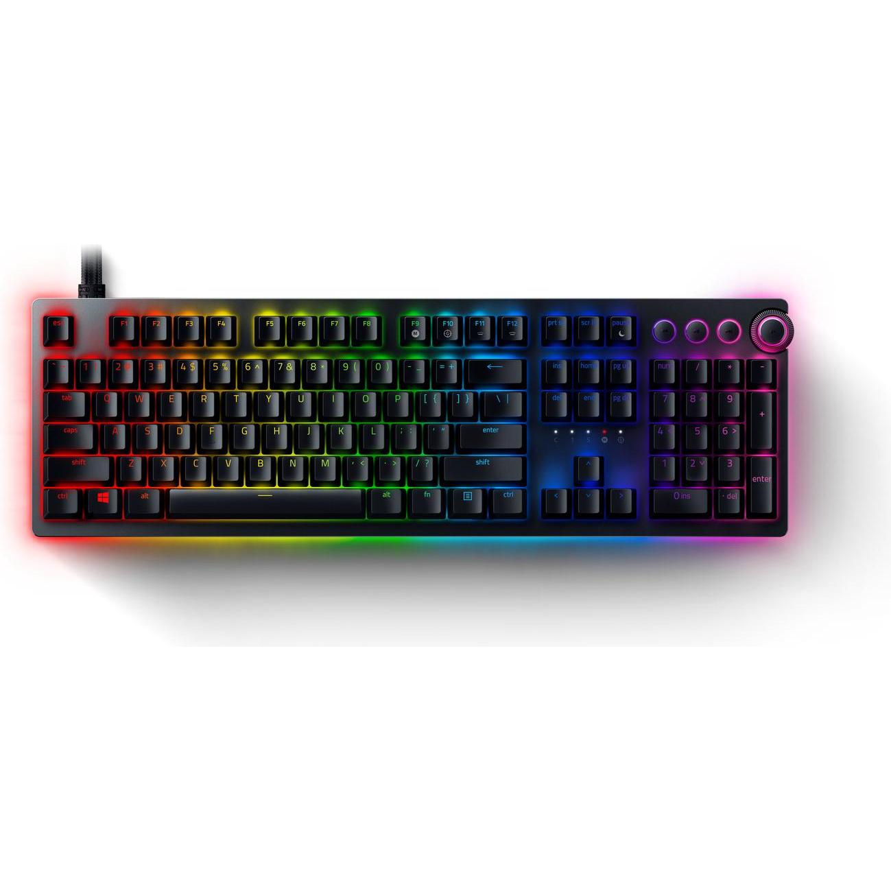 Razer Huntsman V2 (US, Kabelgebunden), Tastatur, Schwarz