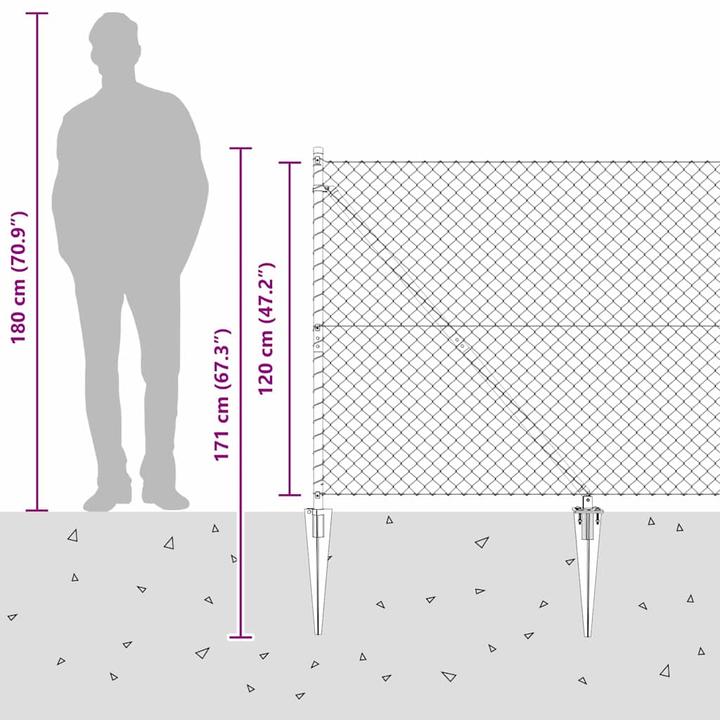 Actual product image vidaXL Zaunpfosten