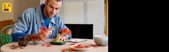 Actual product image LEGO Japanese red maple - bonsai tree (10348, LEGO Botanical)