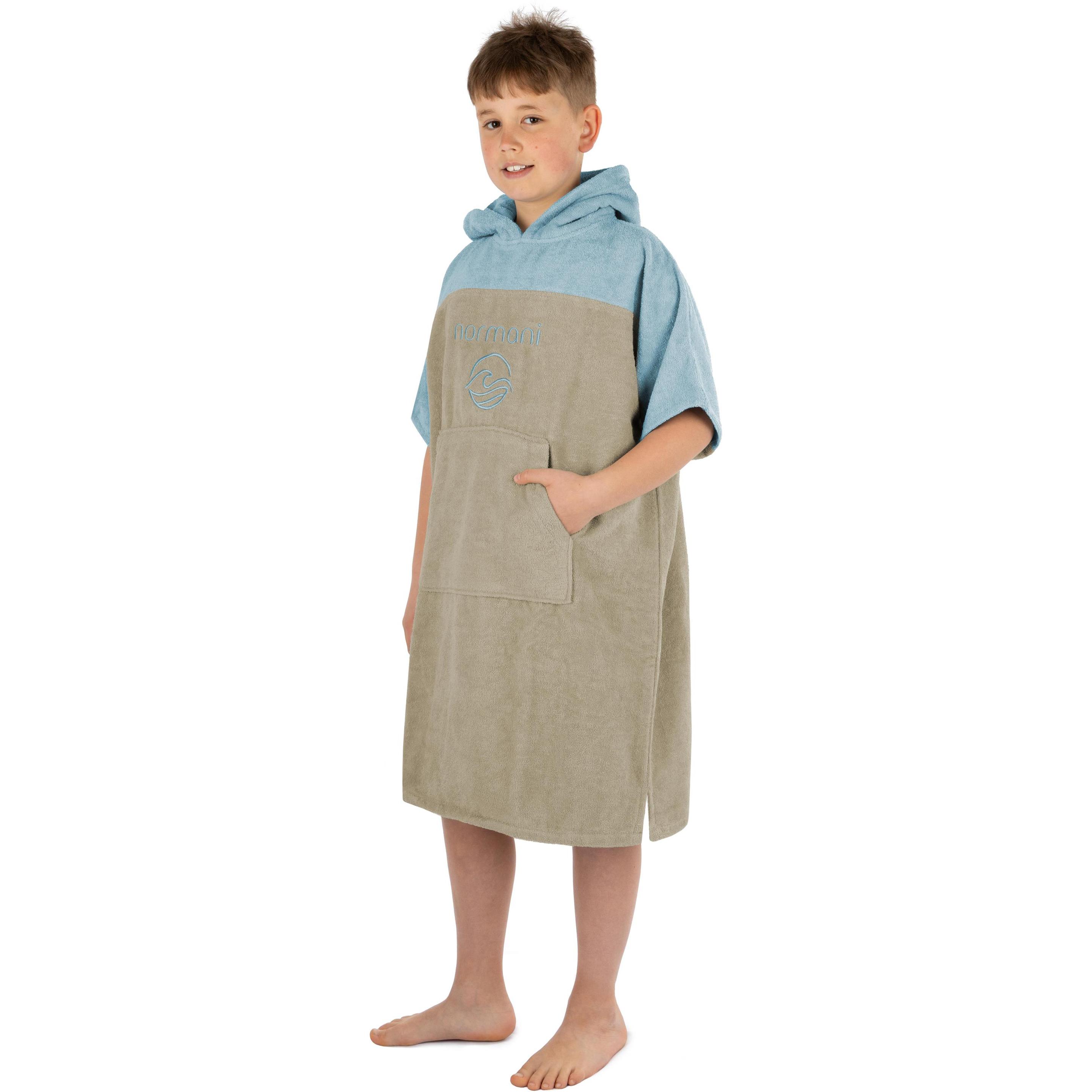 Normani, Bademantel, Kinder Badeponcho -Puwai- (10-13 Jahre) (10, 11, 12, 13)
