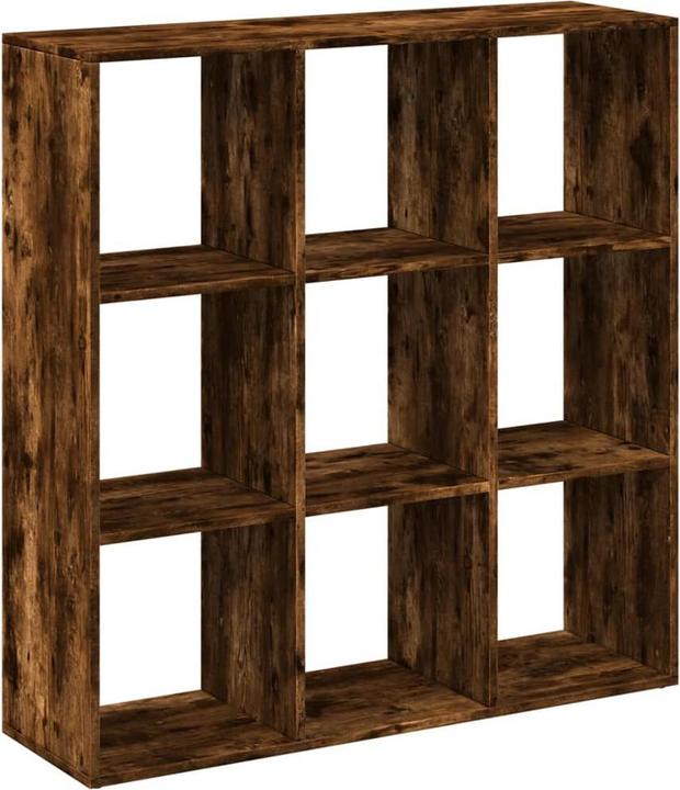 Produktbild VidaXL Raumteiler Bücherregal Standregal Büroregal Würfelregal Räuchereiche (102 x 29 x 103.5 cm)