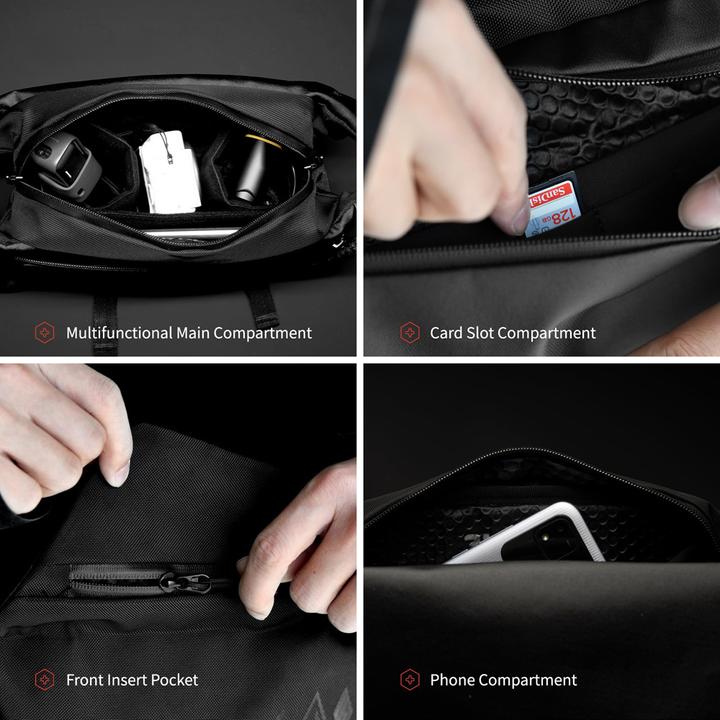 Actual product image VSGO Black Snipe photo shoulder bag (Camera shoulder bag, 4 l)