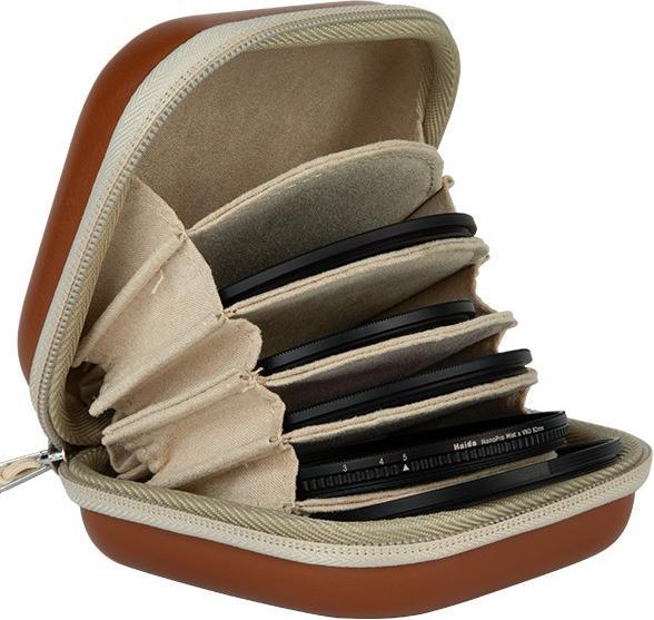 Immagine prodotto Haida Schraubfilter Transportasche bis 82mm bis 5 Filter Braun (Sacchetto filtro)