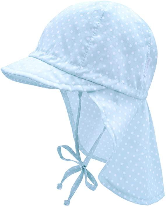 Immagine prodotto Maximo Schildmütze mit Nackenschutz - blau Punkte