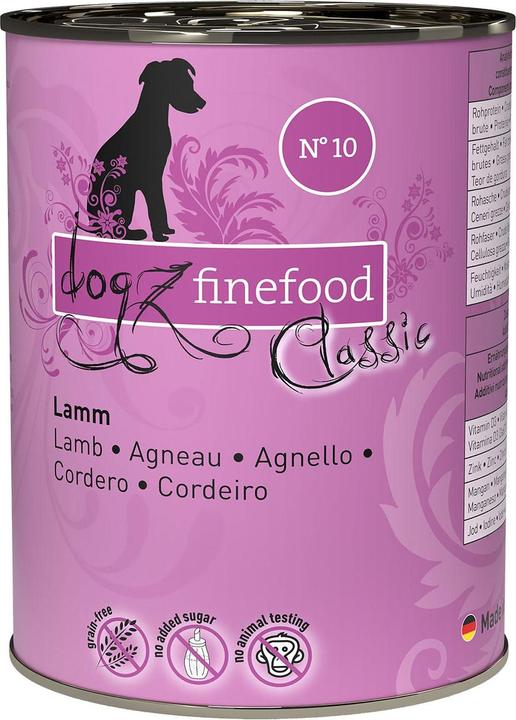 Dogz finefood No.10 Lamm (Adult, 1 Stk., 400 g)