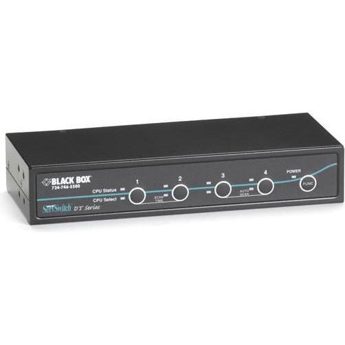 Black Box 4pt Servswitch Dt Dvi USB, KVM Switch