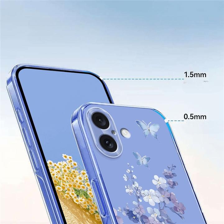 Immagine prodotto Cover-Discount iPhone 17 - Silikon Gummi Hülle Blumen (Apple iPhone 17)