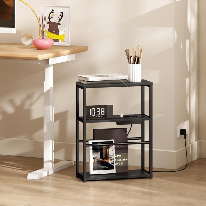 Image du produit Homcom Beistelltisch MDF, Stahl Schwarz