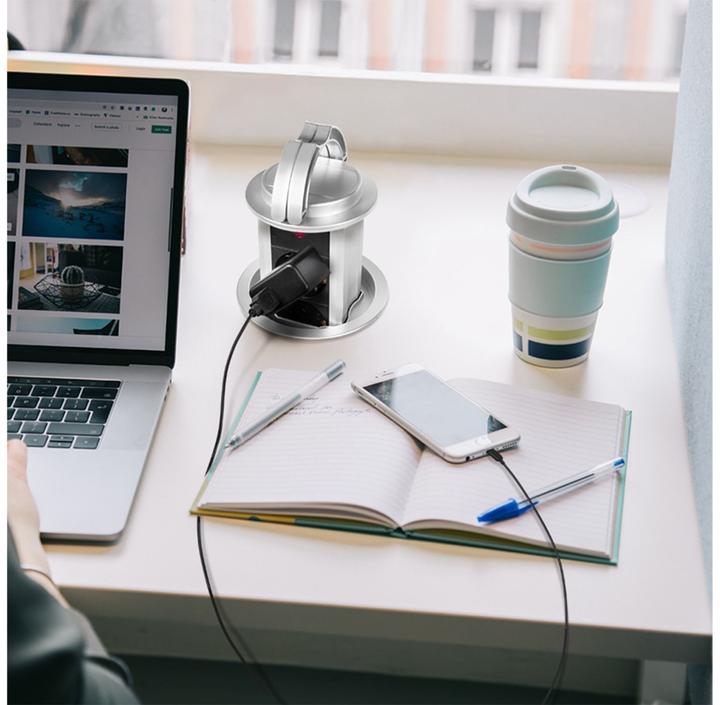 Image du produit LogiLink Unité de prise Pop-Up (3 x, CEE 7/3, 1.80 m)