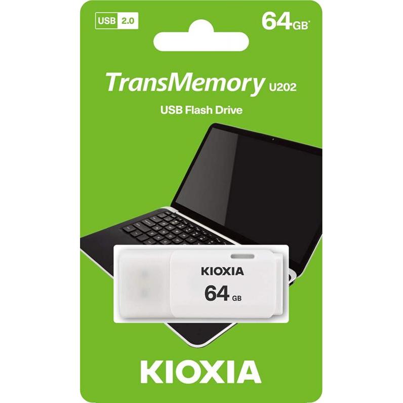 Thumbnail - Kioxia TransMemory U202 (64 GB, USB 2.0, USB-A), USB Stick, Weiss
