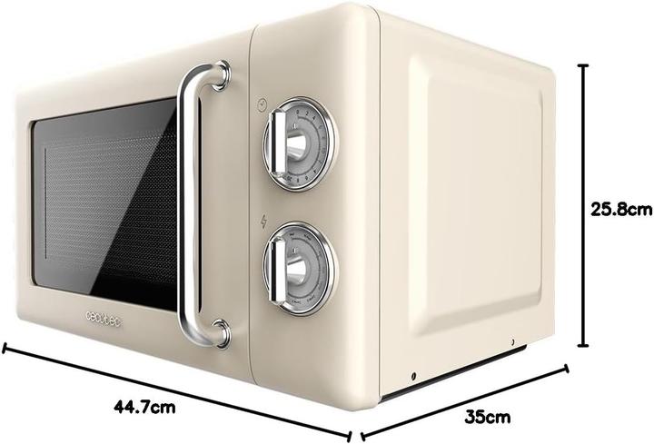 Actual product image Cecotec Microondas Proclean 3110 Retro Beige (20 l)