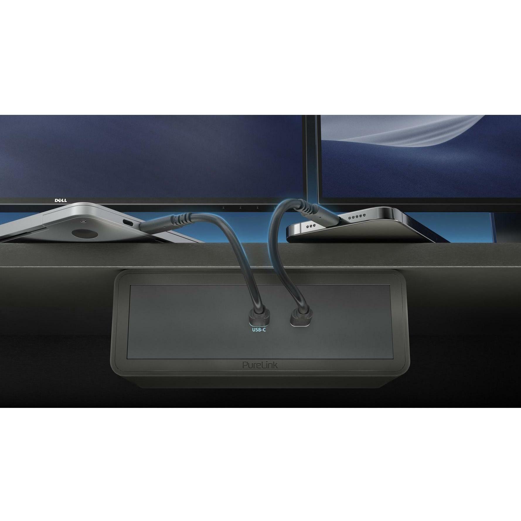 Thumbnail - Purelink Dockingstation Mediahub2 USB-C, Grau (USB-C, 1 Ports), Dockingstation + USB Hub, Grau