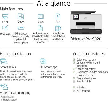 Produktbild HP OfficeJet Pro 9020 (Tintenpatrone, Farbe)