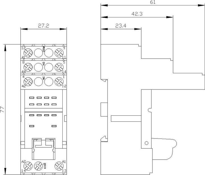 Produktbild Siemens Stecksockel SIMIREL, log. Trennung LZS:PT78722 (Relaissockel)