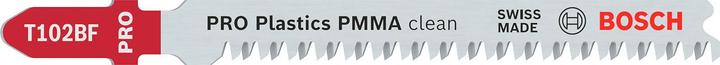 Produktbild Bosch Professional Zubehör PRO Plastics PMMA clean T102BF Stichsägeblatt, 92 mm, 3-tlg.