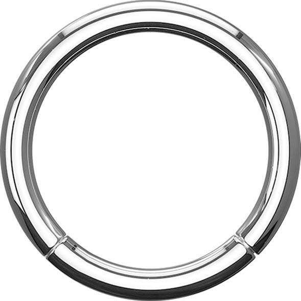 Produktbild Star Piercing Micro Segmentring klappbar silber (ohne Messing, Titan G23)