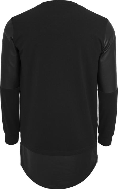 Produktbild Urban Classics Long Zipped Synthetic Leather Crewneck (M)