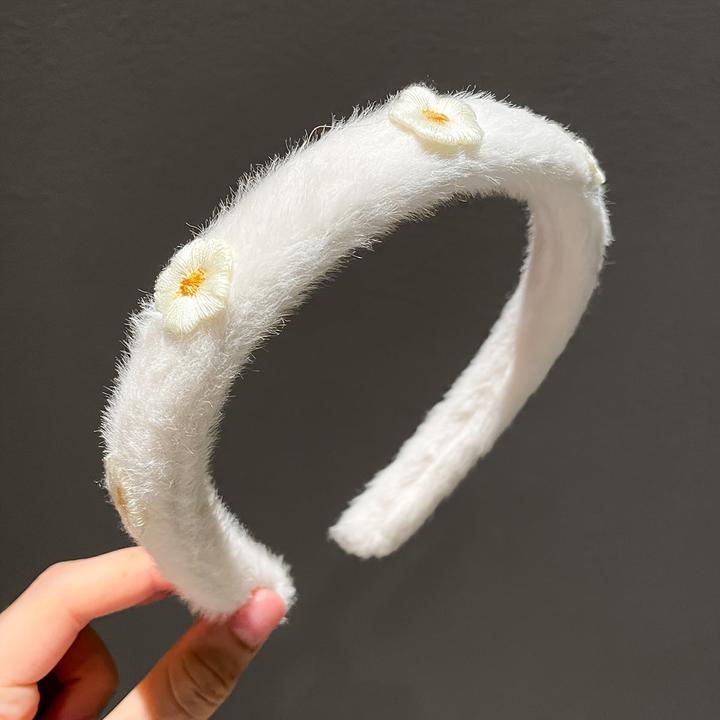 Image du produit Activity Board Bandeau marguerite élégant et minimaliste en peluche de polyester - mode