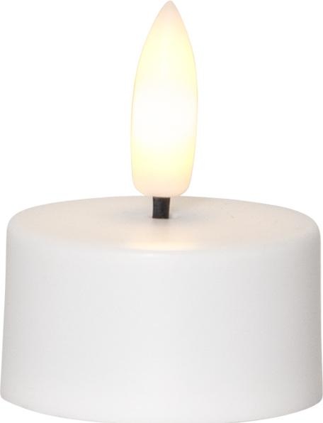 Image du produit Star Trading Lot de 6 bougies chauffe-plat LED Flamme Charge, Blanc (6 x)